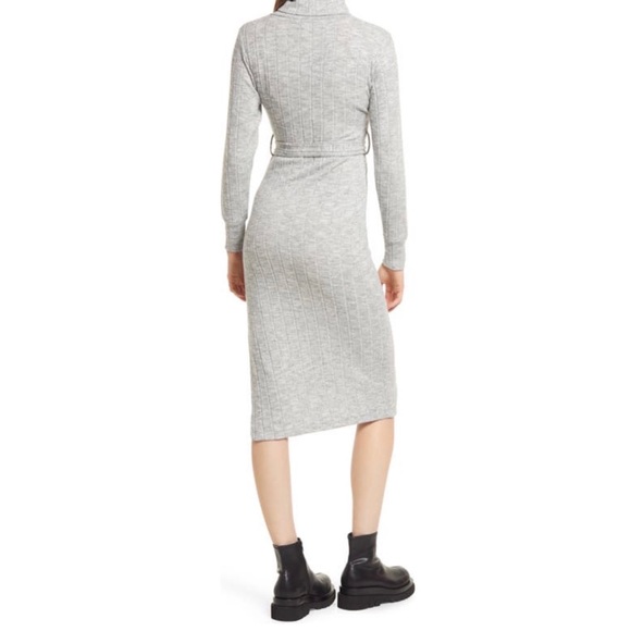 NWT Topshop Petite Turtleneck Sweater Dress - Picture 4 of 11